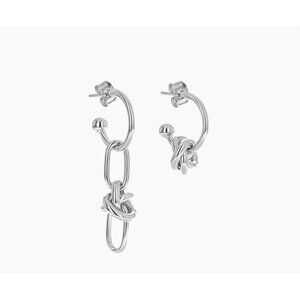 JUSTINE CLENQUET Daria Earrings Silver EUC $54